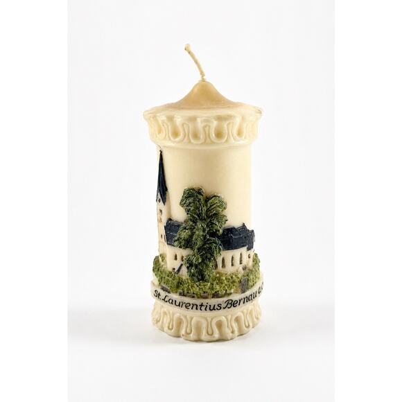 Unbranded Other - Vintage St Laurentius Bernau Church Pillar Candle Religious Germany 6”